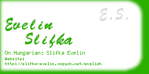 evelin slifka business card